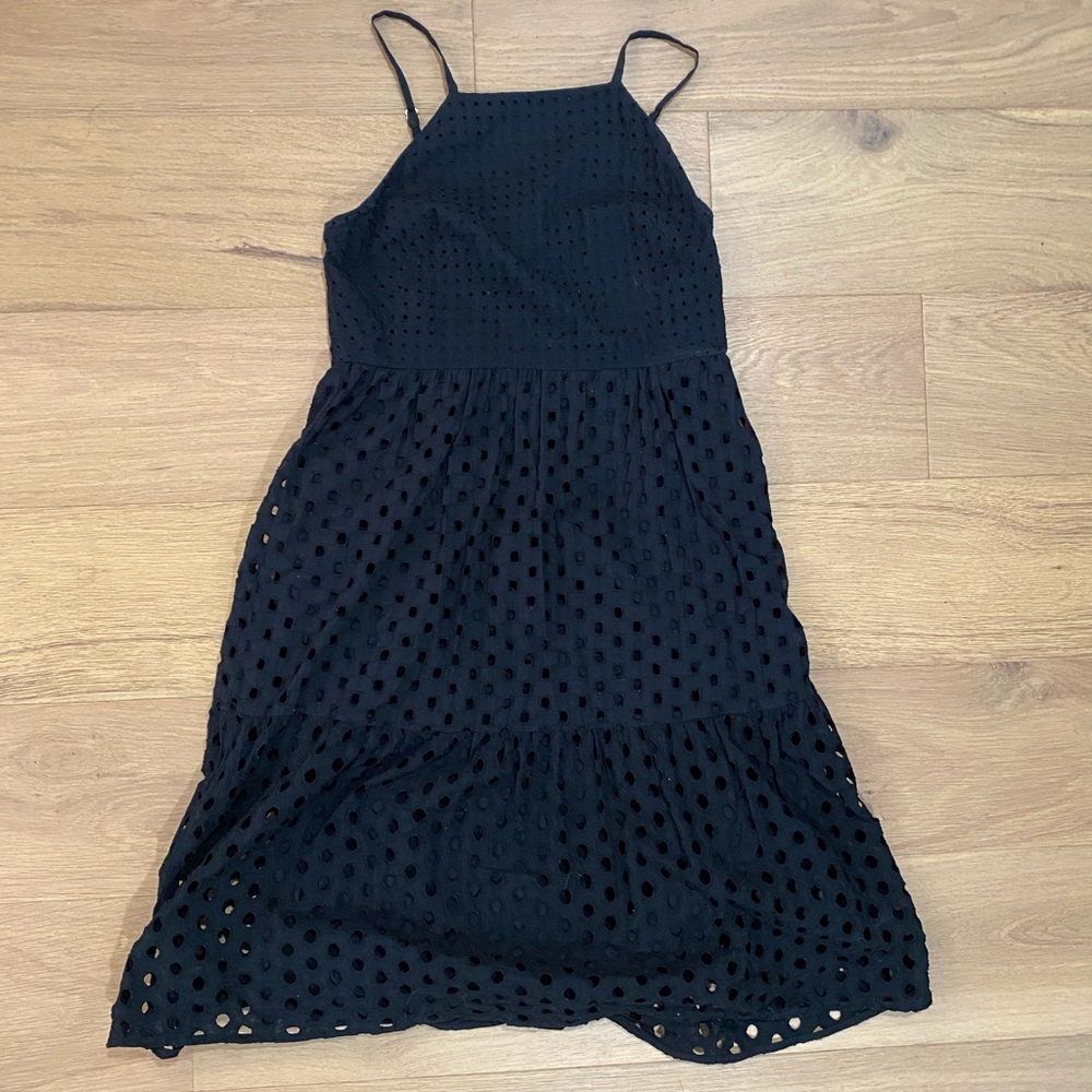 Loft midi eyelet sundress. Great waist and flowy.